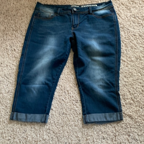 Indigo Rein Denim - Indigo Rein Dark Blue Capri Jeans